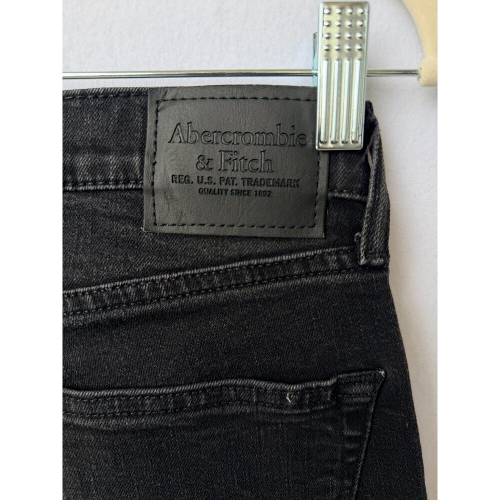 Abercrombie & Fitch Mens Skinny Black Jeans 29x30 Stretch Denim - Picture 5 of 11